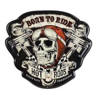 Wandplaat Born to Ride Hot Rods Wandplaat Born to Ride Hot Rods