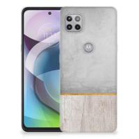 Motorola Moto G 5G | Bumper Hoesje | Wood Concrete