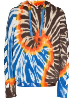 Off-White hoodie Arrows à lien de resserrage - Marron