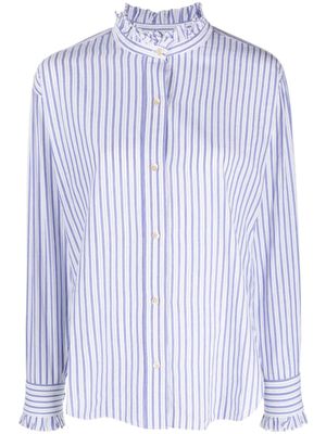 ISABEL MARANT Saoli blouse met ruches - Blauw ISABEL MARANT Saoli blouse met ruches - Blauw