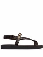 Giuseppe Zanotti sandales Hydra à motif monogrammé - Noir