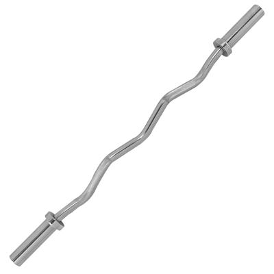 Tunturi Olympische Curlstang Chroom l 120 cm l 375 kg l Ø 50 mm