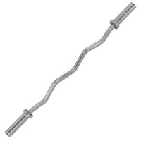 Tunturi Olympische Curlstang Chroom l 120 cm l 375 kg l Ø 50 mm
