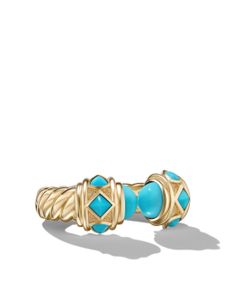 David Yurman bague Renaissance en or 18ct sertie de turquoise