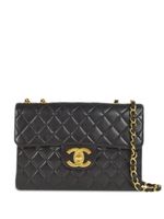 CHANEL Pre-Owned sac porté épaule Jumbo Classic Flap (1995) - Noir - thumbnail