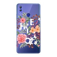 Hello in flowers: Honor Note 10 Transparant Hoesje