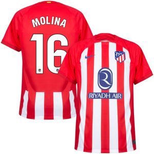 Atletico Madrid Shirt Thuis 2023-2024 + Molina 16