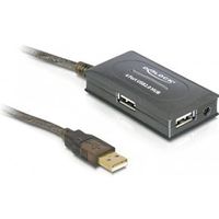 Delock 82748 USB 2.0-verlengkabel 10 m actief met 4-poorts hub - thumbnail