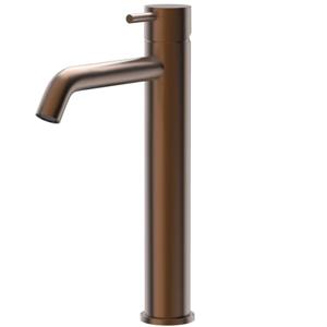 Wastafelkraan Xenz Duero | Opbouw | Mengkraan | Hoog model | Brons geborsteld PVD coating