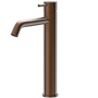 Wastafelkraan Xenz Duero | Opbouw | Mengkraan | Hoog model | Brons geborsteld PVD coating