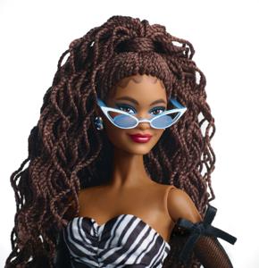 Mattel Signature - 65th Anniversary Collectible - Brown hair, black and white gown pop