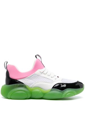Moschino baskets à semelle à bulle - Blanc