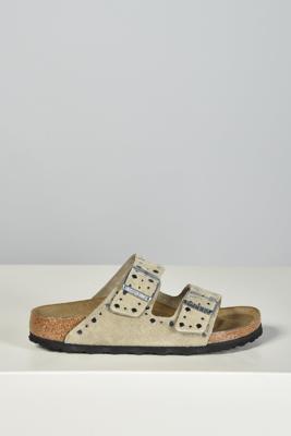 Birkenstock slippers Arizona Rivet Suede 1029390 taupe