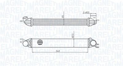 Intercooler, inlaatluchtkoeler MST429