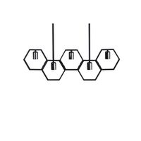 Queen B verlichting hanglamp 80x4,2x26cm staal zwart.