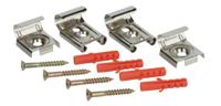 Kirchhoff Spiegelbeugelset, RVS gepolijst (4x) - 990511155