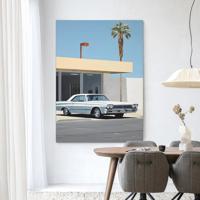 Urban Cotton Wandkleed 'Vice' 80 x 110cm in Frame - black
