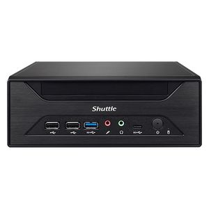 Shuttle XPC slim Barebone XH610 - S1700, Intel H610, 1xDP, 1xHDMI, 1x VGA, 2x COM (RS232), 2x LAN (2.5G and 1G), 1x slim 5.25", 2x 3.5", 2x M.2, 24/7 permanent gebruik