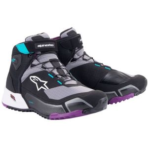 ALPINESTARS CR-X Women's Drystar Shoe, Motorschoenen, Zwart-Grijs-Plum-Teal