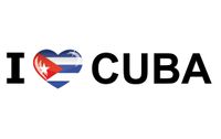 Vakantie sticker I Love Cuba