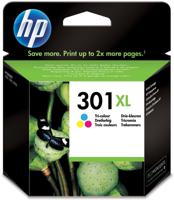 HP inktcartridge 301XL, 330 pagina&apos;s, OEM CH564EE, 3 kleuren