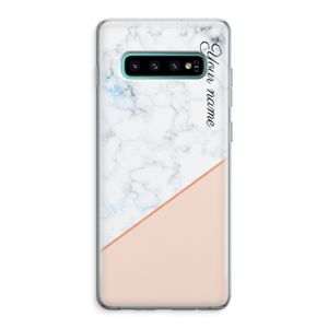 Marmer in stijl: Samsung Galaxy S10 Plus Transparant Hoesje