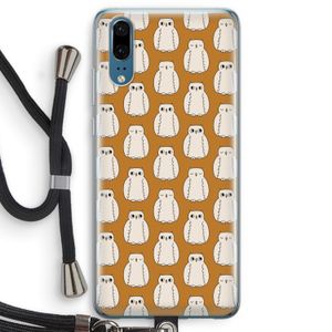 Uilen: Huawei P20 Transparant Hoesje met koord