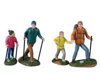 Father And Daughter Hikers 12x4x23 cm 4st Kersthuisje - Lemax
