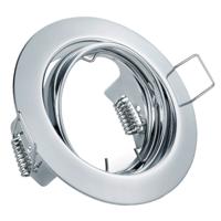 Kantelbare Aluminium GU10 Inbouwspot Ø83mm - Chroom Afwerking