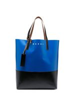 Marni sac cabas Tribeca en cuir - Bleu