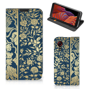 Samsung Galaxy Xcover 5 Smart Cover Beige Flowers