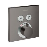 Hansgrohe Thermostaat Afbouwdeel ShowerSelect Voor 2 Functies Geborsteld Zwart Chroom - thumbnail