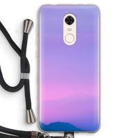 Sunset pastel: Xiaomi Redmi 5 Transparant Hoesje met koord