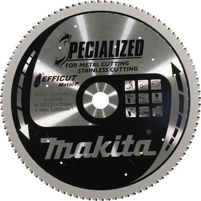 Makita Accessoires E-19750 EFFICUT zaagblad | 305x25,4mm | 96 Tanden | Metaal - E-19750
