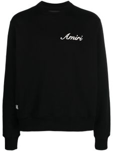 AMIRI sweat en coton à logo brodé - Noir