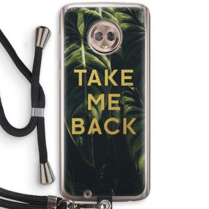 Take me back: Motorola Moto G6 Transparant Hoesje met koord