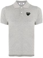 Comme Des Garçons Play polo à patch logo - Gris