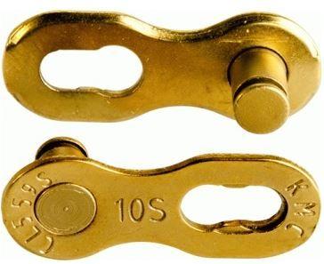 KMC fietsketting missing link 10r goud 5.88mm