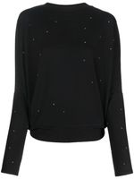 Bimba y Lola t-shirt à ornements en cristal - Noir