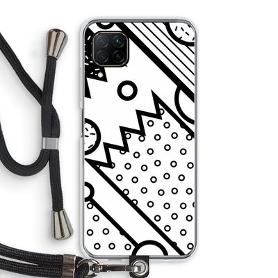 Pop Art #4: Huawei P40 Lite Transparant Hoesje met koord