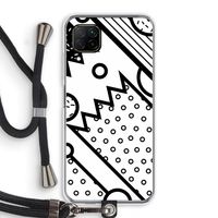 Pop Art #4: Huawei P40 Lite Transparant Hoesje met koord