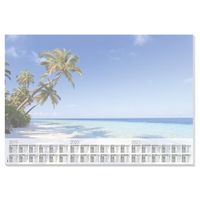 Bureau onderlegger papier 41 x 59,5 cm met kalender 30 vellen   -