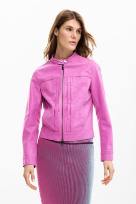 Jas met leerlook - RED - XL