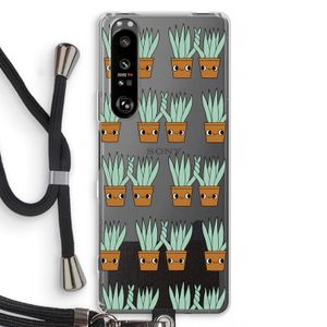 Sansevieria: Sony Xperia 1 III Transparant Hoesje met koord