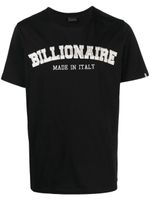 Billionaire t-shirt à logo brodé - Noir - thumbnail