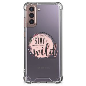 Samsung Galaxy S21 Plus Stevig Bumper Hoesje Boho Stay Wild