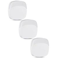 Set van 3 LED nachtlampen - Vierkant - Samsung LED chips - Daglichtsensor - 4000K neutraal wit - Stopcontact lamp - EU plug (eurostekker)