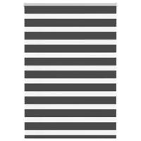 Zebra rolgordijn 105x100 cm stofbreedte 100,9 cm zwart