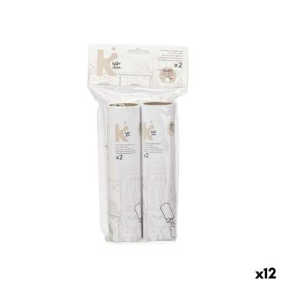 Kledingroller Wit 19 cm 14 x 27 x 4,5 cm Navulling (12 Stuks)