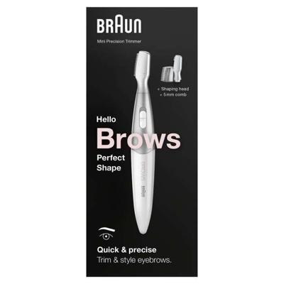 Mini precisietrimmer - BRAUN - FG1106 BIKINI - 1 snelheid - Accu - Grijs / Wit